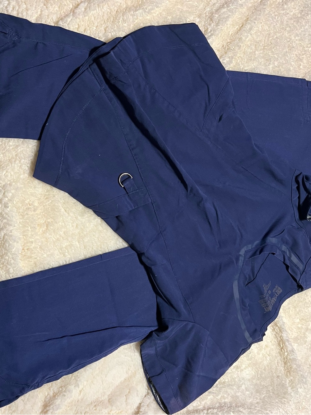 Grey's Anatomy Navy Cargo Scrub Pants with Utility Ring